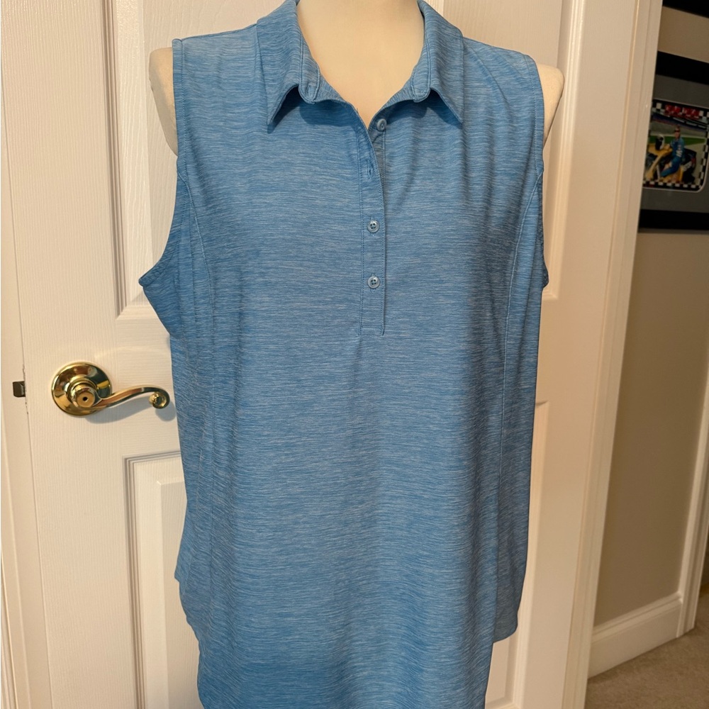 Duluth Trading Co Blue Sleeveless Tank Top XL - Picture 2 of 5